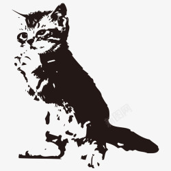 卡通猫猫鼠标垫小猫印花高清图片