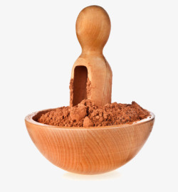 木碗调料木碗里的辣椒粉高清图片