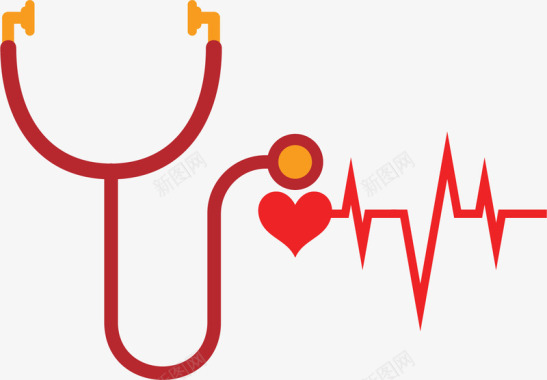 医疗设备心跳检查身体检查图标图标