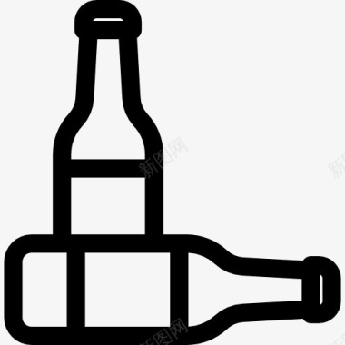 嘉士伯啤酒瓶图标图标