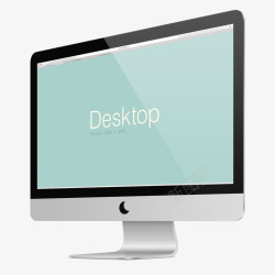 蓝色桌面Desktop蓝色桌面月亮电脑高清图片