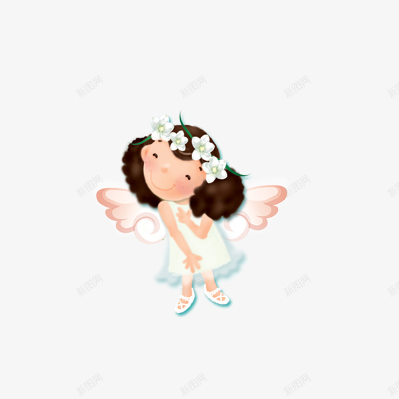 天使小女孩png免抠素材_88icon https://88icon.com 天使 小女孩 母婴用品 白色