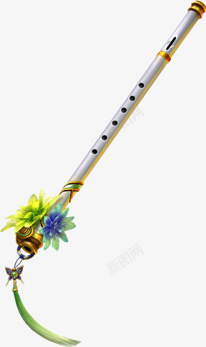 笛子png免抠素材_88icon https://88icon.com 吹笛 节日 银色