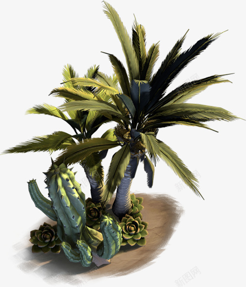 热带植物盆栽png免抠素材_88icon https://88icon.com 植物 热带 盆栽