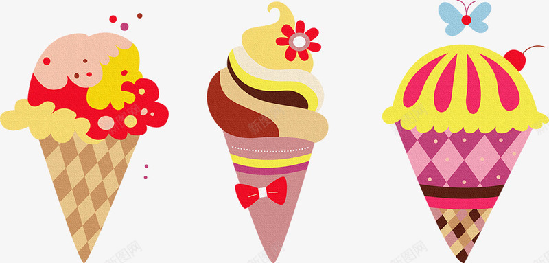 冰淇淋png免抠素材_88icon https://88icon.com 冰淇淋 甜筒 雪糕