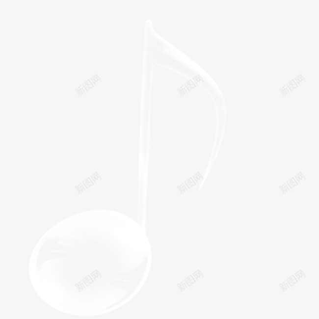 水滴形音符png免抠素材_88icon https://88icon.com 水 白色 音乐 音符 音符花边