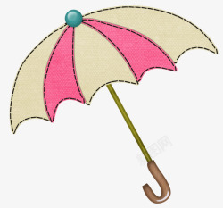休闲卡通雨伞雨伞片素材