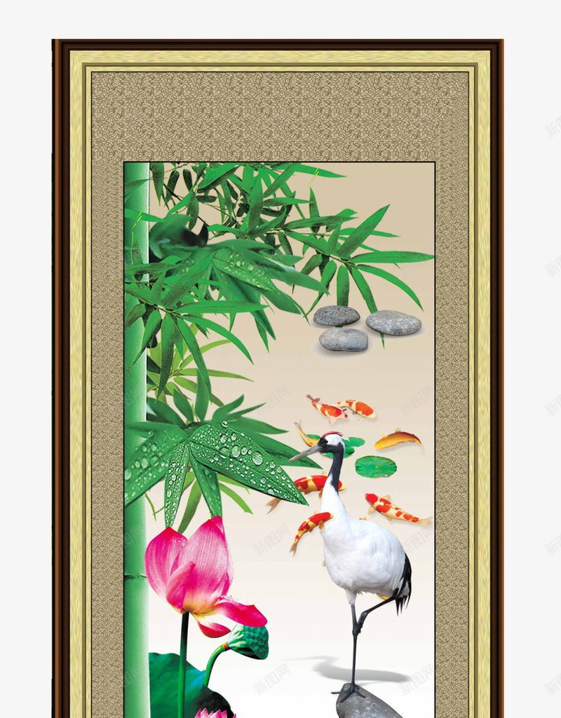 中国风挂画png免抠素材_88icon https://88icon.com 书房画 产品实物 固话 学校挂画 挂画 有框画 装饰画