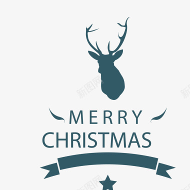 麋鹿挂件精美圣诞LOGO图标图标