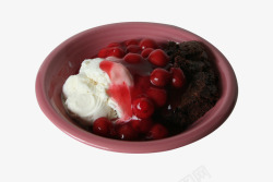草莓果酱冰淇淋素材