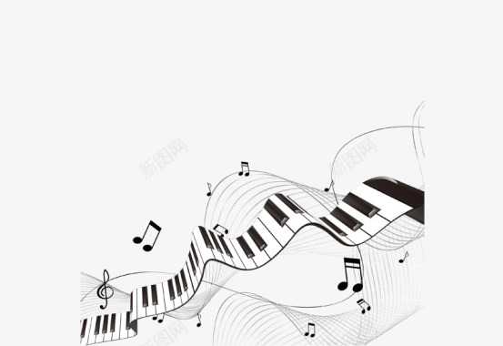 钢琴钢琴键盘爵士乐图标图标