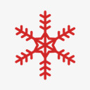 雪花符号圣诞雪花图标图标
