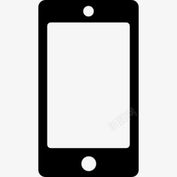 屏幕的平板电脑智能手机的空白屏幕图标高清图片
