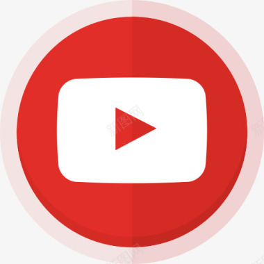 矢量婚礼logo社交媒体摄像视频看YouTub图标图标