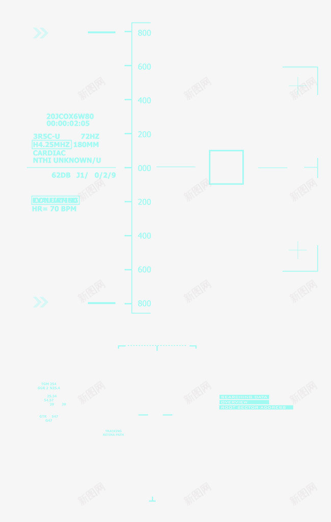 科技感元素png免抠素材_88icon https://88icon.com 科技感电子未来科技数值框