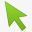 光标指针绿色的鼠标指针icon图标图标