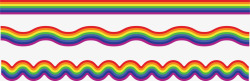 七色花纹七色彩虹条纹花纹矢量图高清图片
