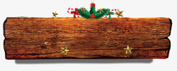 圣诞装饰元素木牌指示牌素材