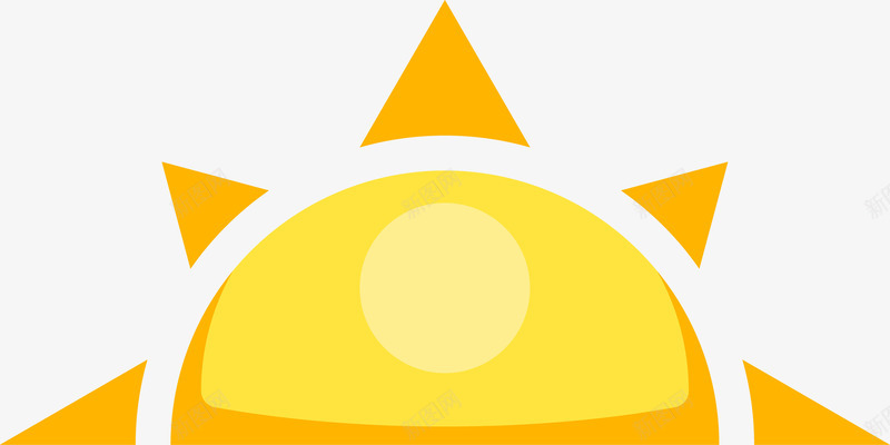 清新水彩黄色太阳矢量图ai免抠素材_88icon https://88icon.com 休闲 夏天 夏天你好 平面设计 树叶 植物 水彩 清新 绿植 设计 黄色太阳 矢量图