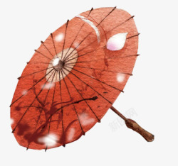 雨伞画伞中国风漂浮古风素材