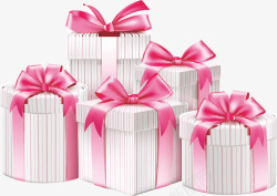 粉红色礼物盒素材