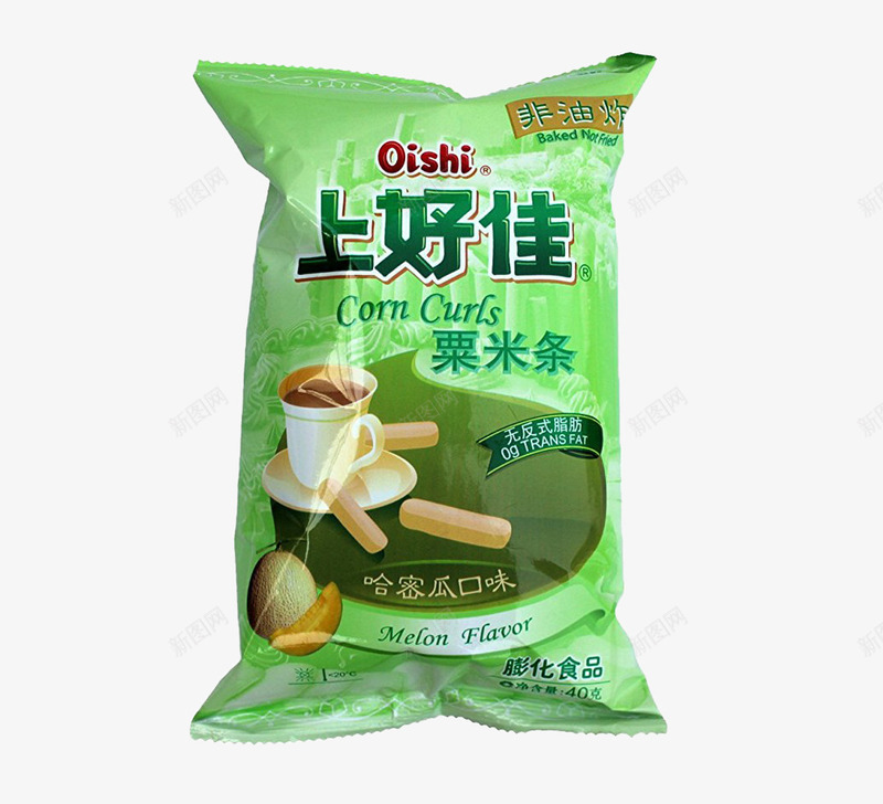 上好佳哈密瓜口味粟米条psd免抠素材_88icon https://88icon.com 上好佳 休闲食品 免抠素材 膨化食品 零食
