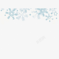 多边形边框白色雪花装饰装饰高清图片