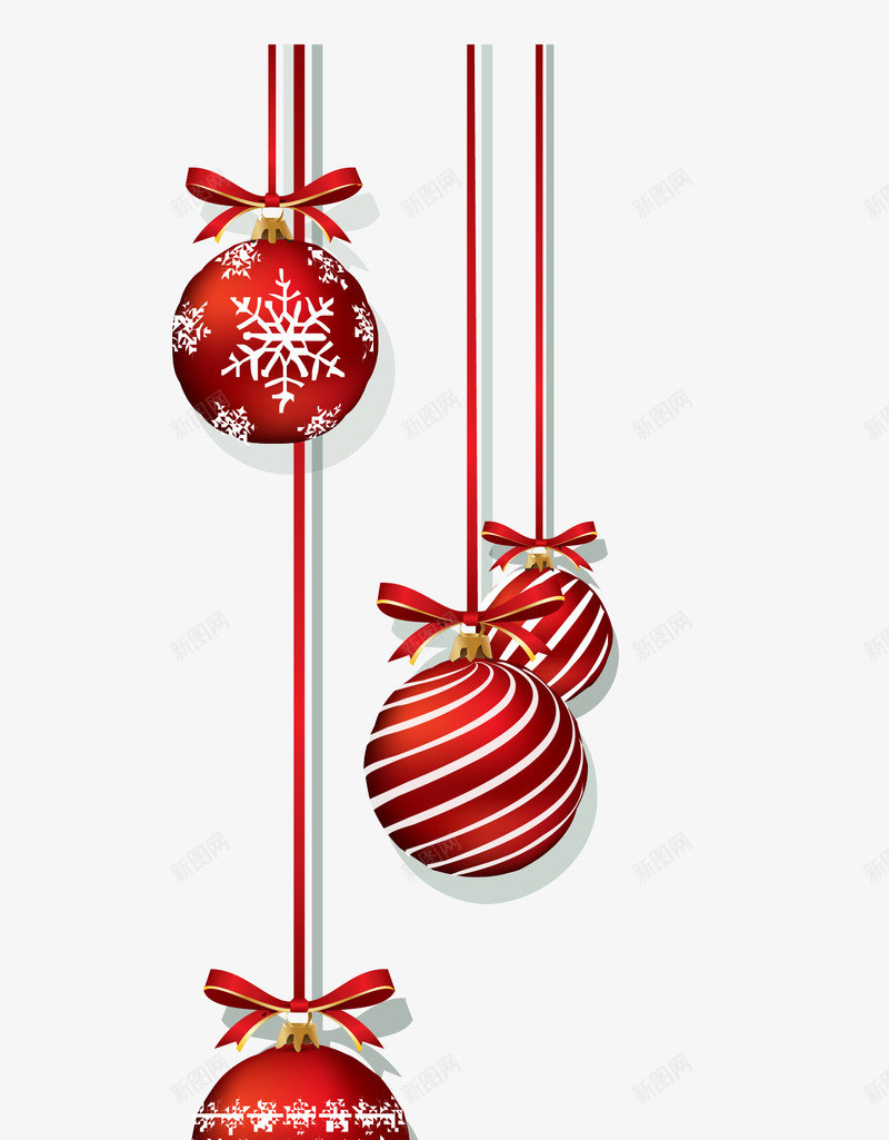 圣诞红色吊球png免抠素材_88icon https://88icon.com 圣诞吊球 圣诞红色吊球 圣诞装饰吊球 红色吊球