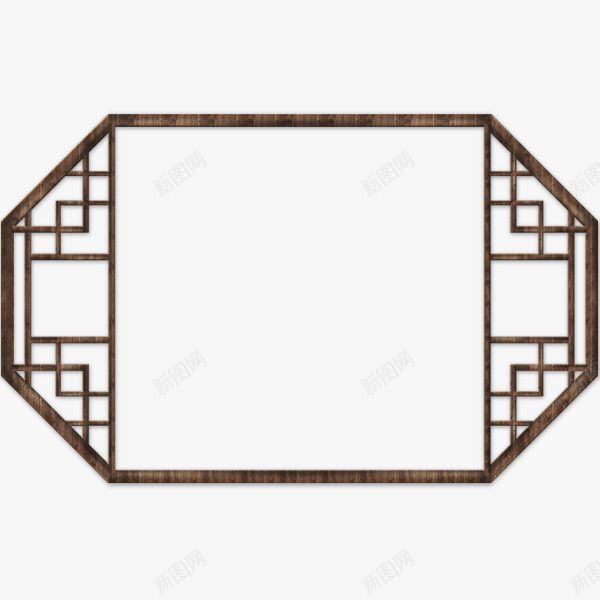 手绘中国风门窗边框png免抠素材_88icon https://88icon.com 中国风门窗 手绘门窗边框 边框素材 门窗