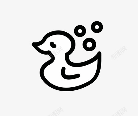 毛绒玩具鸭子鸭子图标图标