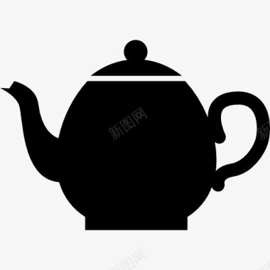 炫酷Teapotblack的侧面形状图标图标