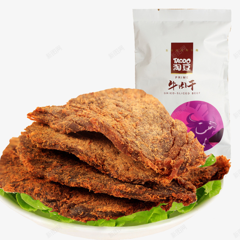 淘豆牛肉干png免抠素材_88icon https://88icon.com 产品实物 休闲零食 手撕 瘦肉