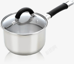 不锈钢银色汤锅产品素材