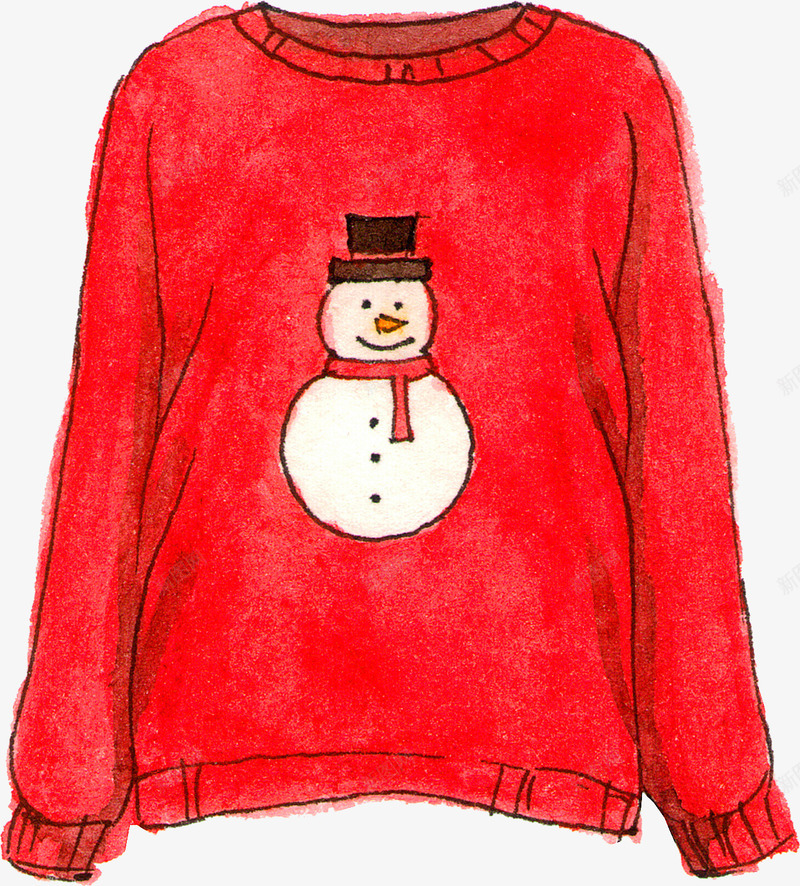 雪人图案的女士上衣png免抠素材_88icon https://88icon.com 冬季 圣诞节 女士上衣 漂亮的 红色上衣 雪人图案