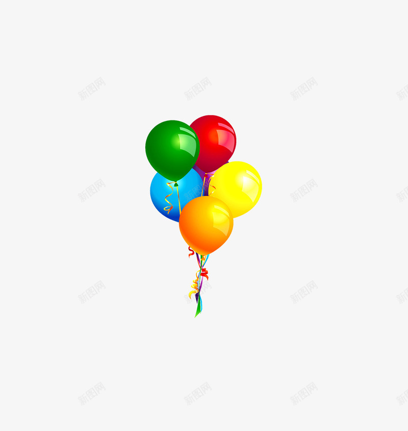 飘浮的气球png免抠素材_88icon https://88icon.com 升气球 庆典元素 彩球 彩色气球 海报元素