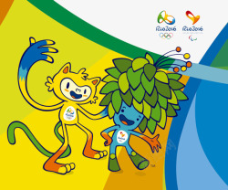 里约奥运会吉祥物背景素材