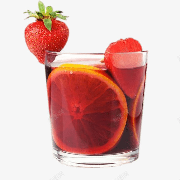 香橙草莓汁png免抠素材_88icon https://88icon.com 产品实物 冷饮 橙子 橙汁 草莓 草莓汁 饮品 饮料