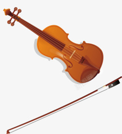 音乐乐器小提琴矢量图素材