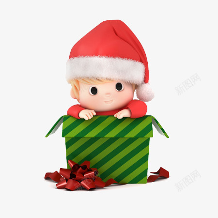 圣诞礼盒小孩卡通png免抠素材_88icon https://88icon.com 卡通 圣诞礼盒 小人 礼盒
