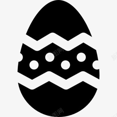 彩绘鸡蛋复活节彩蛋图标图标