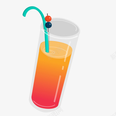 果汁旋风饮料图标图标