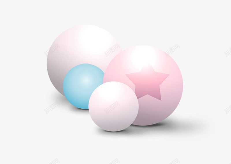 3D立体彩色圆球png免抠素材_88icon https://88icon.com 3D 彩色圆球 立体