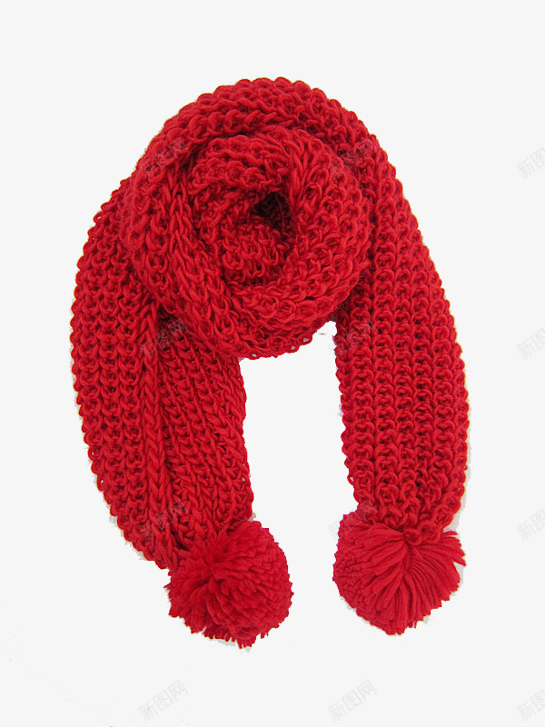大红色毛线围巾png免抠素材_88icon https://88icon.com 产品实物 围巾 圣诞围巾 大红色 女士围巾