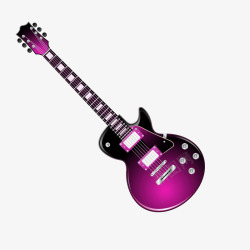 紫黑色渐变背景乐器紫黑色渐变质感吉他矢量图高清图片