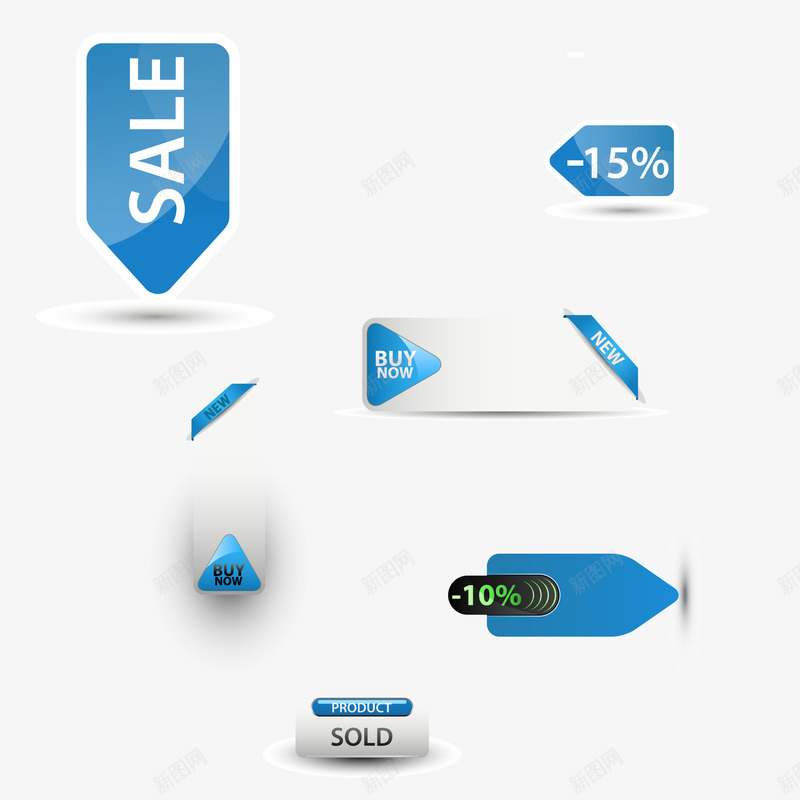 蓝色异形销售标签png免抠素材_88icon https://88icon.com 打折标签免费png下载 折扣标签 蓝色折扣标签矢量 蓝色折扣销售标签