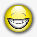大微笑情感表情符号快乐亚祖笑脸图标图标