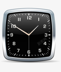 拟真计时钟表时钟银色素材