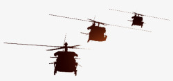 九一八纪念日夕阳直升机高清图片
