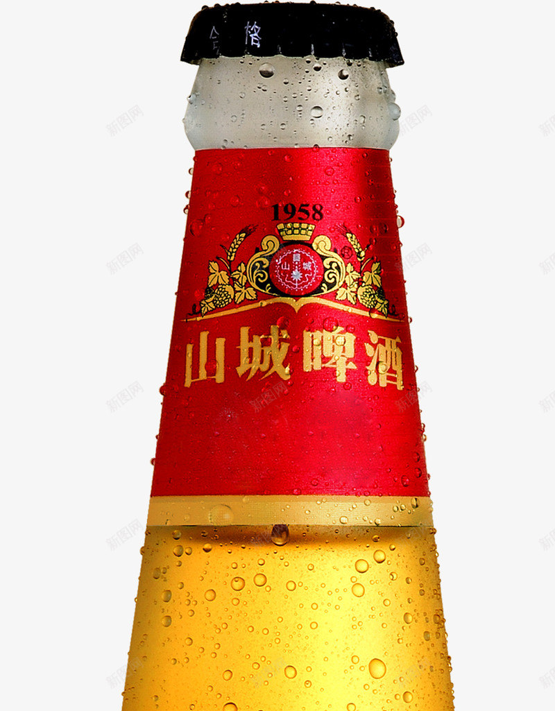 山城啤酒红色包装png免抠素材_88icon https://88icon.com 包装 啤酒 山城 红色