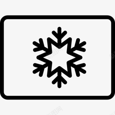 雪花符号空调图标图标